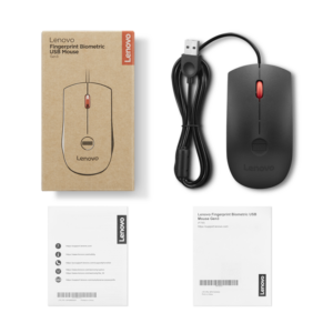 Lenovo Fingerprint Biometric Wired Mouse