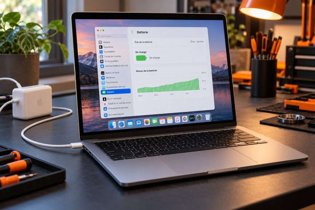 Contrôle batterie MacBook