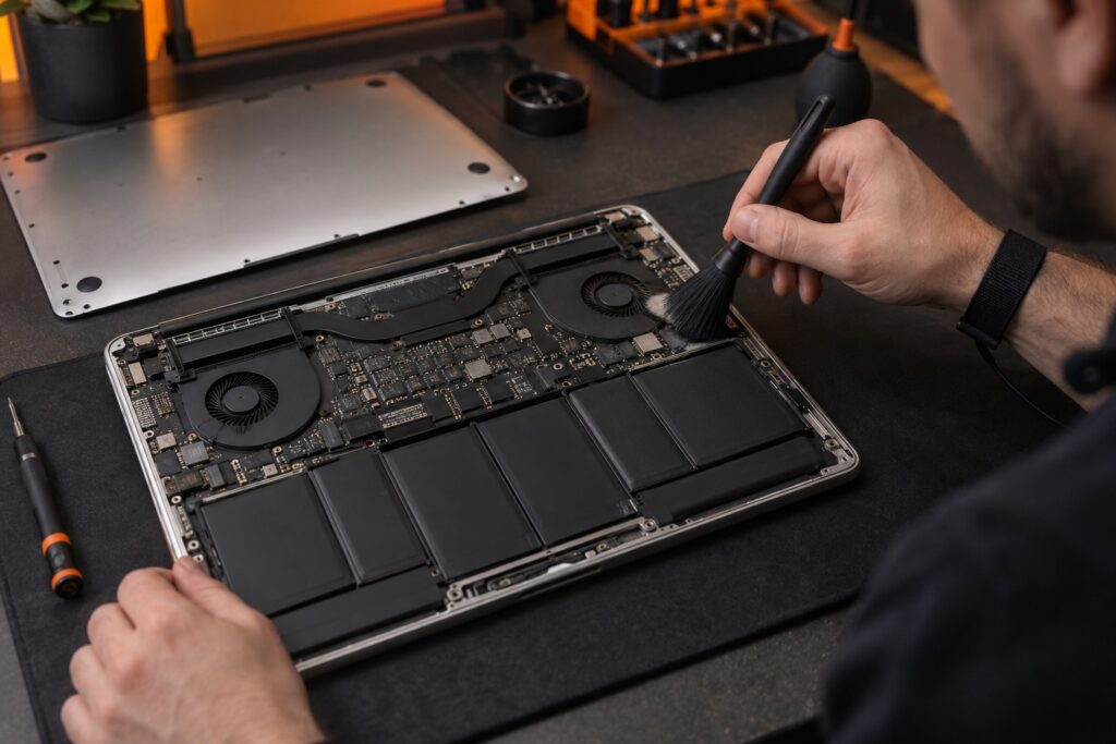 Nettoyage intérieur MacBook