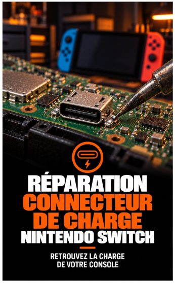 Réparation connecteur de charge Nintendo Switch